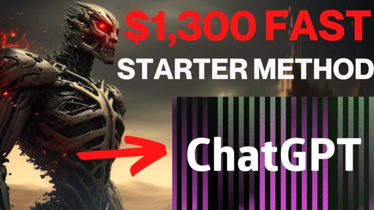 Chat GPT Earns Complete Beginner $1,300 FAST  (MAKE MONEY ONLINE – NO EXPERIENCE REQUIRED)