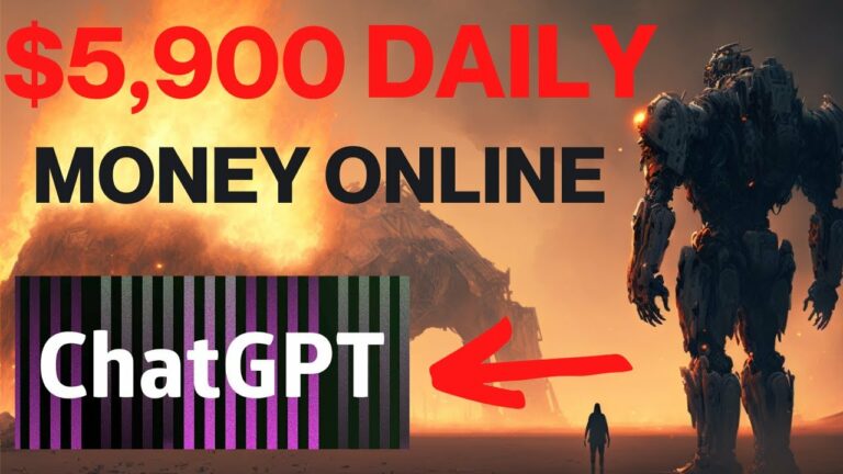 Chat GPT Hack Earns $5,900 Daily Using Your Phone (EASY WAY TO MAKE MONEY ONLINE)