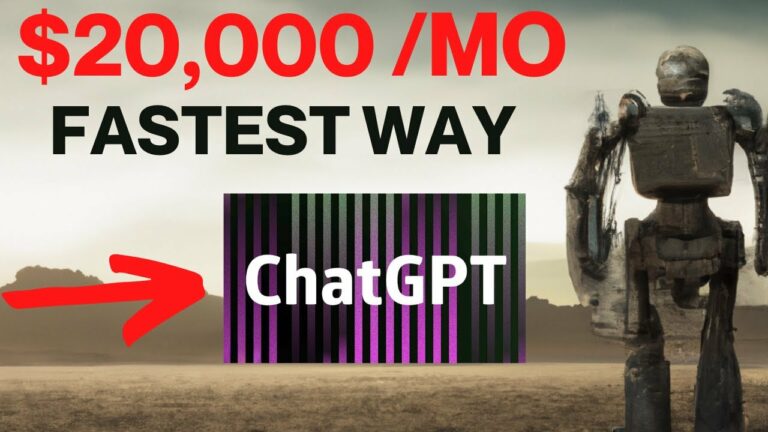 Unlock $20,000 Monthly With Chat GPT (FASTEST WAY TO MAKE MONEY ONLINE)