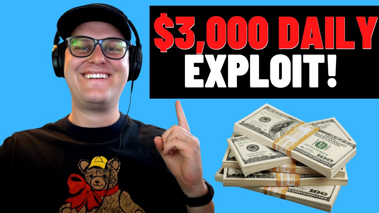 Fastest Money Exploit On The Internet Passive 3000 Per Day 2