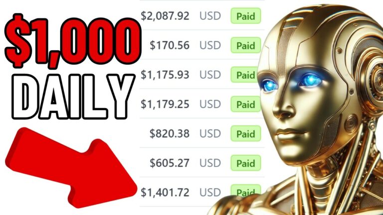 Automate income streams and Make $1,000 per day for FREE with AI tool