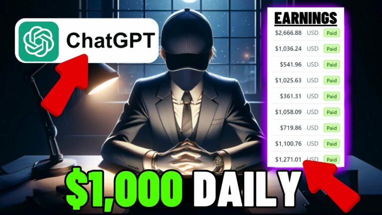 EASIEST Way I Make $1,000 Daily With ChatGPT FAST (Make Money Online With ChatGPT)