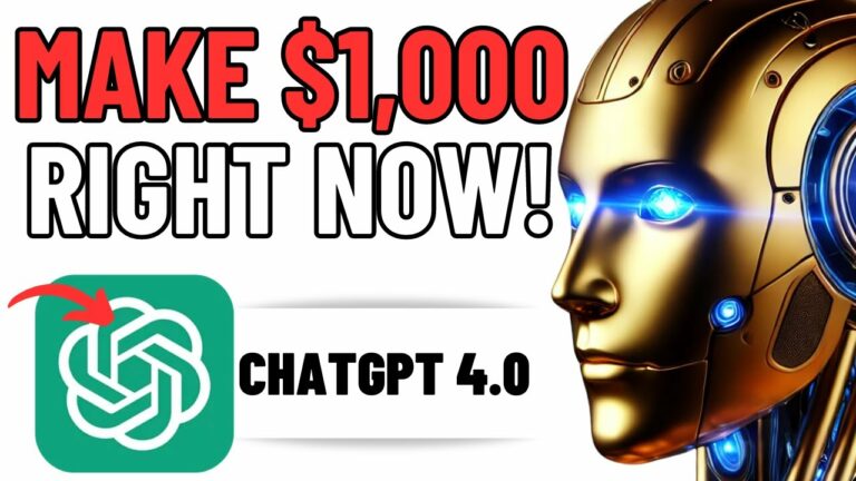 How I Make $1,000 FAST With ChatGPT 4.0 Canvas (WORKS FOR BEGINNERS!)